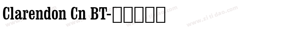 Clarendon Cn BT字体转换